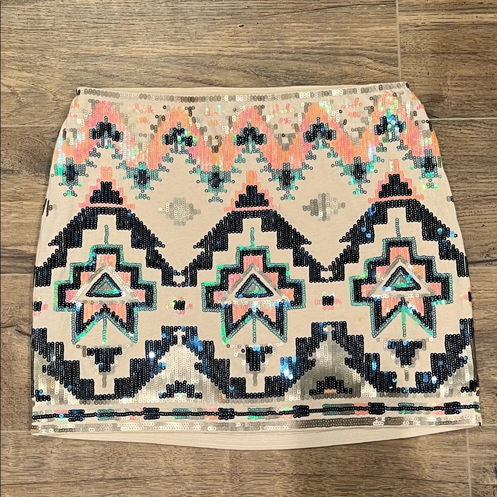 EXPRESS SEQUIN MINI SKIRT